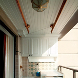 鼎盛吊顶白木纹集成吊顶扣板美式厨房卫生间客厅阳台橡木条形吊顶
