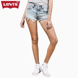 Levi's李维斯春夏季501系列女士原创直筒做旧牛仔短裤32317-0035