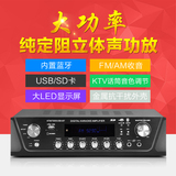 SNSIR/申士 AT蓝牙收音机U盘功放机大功率家用定阻立体声背景音乐