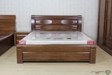 全实木床老榆木床加厚加宽储物床双人床1.8 1.5米中式高箱床