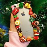 包邮圣诞礼物奶油手机壳iPhone6 6s plus 5 5s 手工定制各种型号