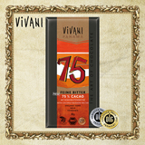德国代购 vivani薇梵尼75%可可黑巧克力 80g
