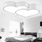 简约个性现代LED心型吸顶灯 创意女孩卧室吸顶灯卡通儿童房间灯具