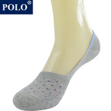 POLO正品纯棉夏季船袜女船型袜 浅口硅胶防滑防脱跟 隐形袜女袜子