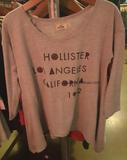 Hollister 女士字母休闲中袖T恤 9