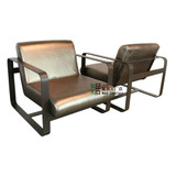 简约现代法式北欧美式乡村中式金属不锈钢板休闲沙发椅酒吧咖啡椅