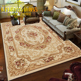正品 加厚纯手工雕花 欧式美式现代简约卧室床边垫客厅茶几地毯