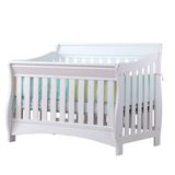 月亮船美式婴儿床宝宝游戏床儿童多功能木床可变1.9M成人实木床