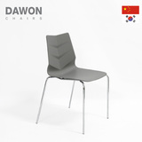 现代欧式新中式餐椅设计师塑料椅子创意简约休闲椅咖啡椅奶茶店椅