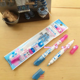 日本可乐  双细头、双色水消笔 【粉色+蓝色】 24-436