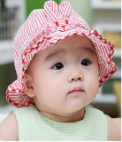 3-6-12个月男女宝宝帽春秋盆帽 婴儿帽子纯棉夏季遮太阳帽0-1-2岁