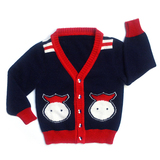儿童羊绒衫男童开衫婴儿羊绒衫女童开衫纯山羊绒手工编织宝宝毛衣