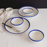 朵颐创意陶瓷碗碟套装 家用高档碗盘碟子新骨瓷餐具汤碗菜碟