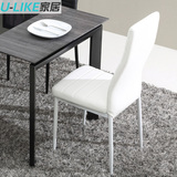 ULIKE 时尚简约欧式餐椅2把 餐桌椅子 休闲椅 PU椅 柔软舒适