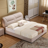 皮床真皮床小户型软体床简约现代婚床1.5米1.8皮艺床定制配送安装