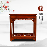 中式古典实木花架花桌奇石架鱼缸架仿古门厅中式木质多层双层花架