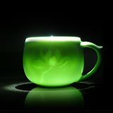 龙泉青瓷茶杯带盖水杯陶瓷茶具创意茶杯泡办公室个人泡茶杯情侣杯