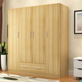 简易宜家卧室衣柜实木质板式组合大衣柜4门3门2门成人经济型衣橱