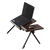 博易小巧 笔记本电脑桌 台面可倾斜 床边 上懒人升降折叠桌小书桌