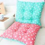 韩式圆点糖果色坐垫 简约纯色办公室座垫 加厚椅子垫 餐桌椅垫
