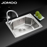 JOMOO九牧食品级304不锈钢厨房水槽套餐单槽洗菜盆洗碗池06059