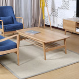 北欧家具设计师全实木简约咖啡桌日式宜家现代创意茶几长方形特价