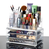 化妆品收纳盒 亚克力整理盒 抽屉式透明盒 化妆收纳架 桌面化妆盒