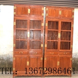 特价红木家具  非洲黄花梨明式书柜 新中式古典  实木加顶书柜