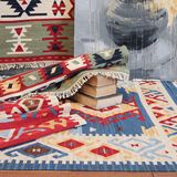 手工编织羊毛北欧宜家IKEA门垫基利姆kilim地垫沙发茶几地毯挂毯