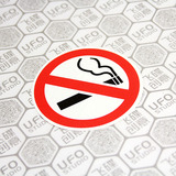 请勿 禁止吸烟 NO SMOKING 趣味 防水 汽车贴纸 頭盔警示貼花貼畫