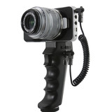 JJC HR-DV遥控手持柄录制拍摄视频录影支架BMPCC索尼摄影机遥控器