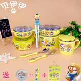 韩国宝露露 宝宝儿童学习筷勺子叉子保温碗便携礼盒创意餐具套装