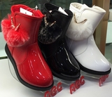 专柜正品abc童鞋2015冬季新款靴子女童小童加绒耐磨防滑P55122611