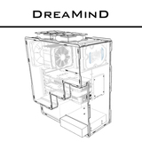 DreaMinD亚克力机箱透明机箱D590开放式机箱个性化DIY机箱