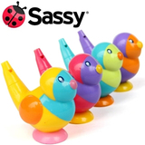 高品质 美国Sassy宝宝洗澡玩具小鸟口哨装水吹出小鸟声音儿童玩具