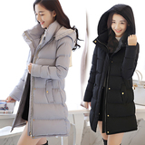 包邮2015冬季新款中长款韩版修身时尚棉袄女学生加厚羽绒棉衣潮