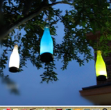 户外防水太阳能酒瓶挂灯庭院景观装饰灯 夜晚星星灯创意草坪吊灯