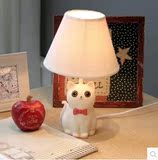 乖乖猫咪树脂卡通小台灯儿童台灯卧室床头灯创意台灯可爱生日礼物
