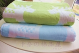 外贸出口日本原单竹纤维纱布夏凉毯 毛巾被 手感超柔软超顺滑包邮