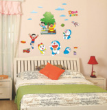 哆啦A梦墙贴可移除叮当猫卡通儿童房卧室书房墙壁装饰贴画 墙贴纸
