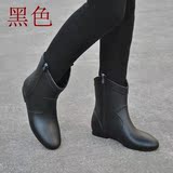 外贸雨鞋雨靴女时尚韩国中短筒雨靴低帮水鞋平跟防滑透气套鞋胶鞋