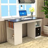 欧式家用办公台式笔记本简单电脑桌储物书柜组合抽屉写字台书桌