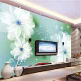 电视背景墙壁纸 3d简约现代欧式卧室温馨墙纸 无缝无纺墙布壁画