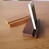 展示架实木手机支架办公桌面床头通用懒人平板底座托简约创意木质