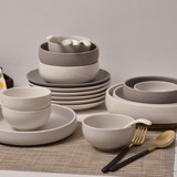 日式餐具欧式简约陶瓷新骨瓷碗盘碟餐具套装 创意西式碗厨房餐具