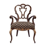 皇家拉卡萨lacasa纳迪娃家具欧式餐厅家具实木餐椅高档软包餐椅