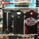 阿迪达斯adidas 男  篮球背心 套装 运动T恤BK0057 BK0059 BK0056