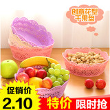 果盘子糖果盘新年客厅零食瓜子干果盘春节茶几现代欧式塑料水果篮