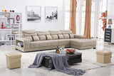 欧式美式豪华可定制可组装家用客厅多人灰色真皮沙发