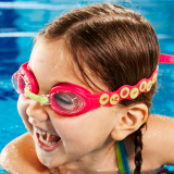 speedo速比涛正品 儿童游泳眼镜小童泳镜玩水 超防雾速调2-6岁